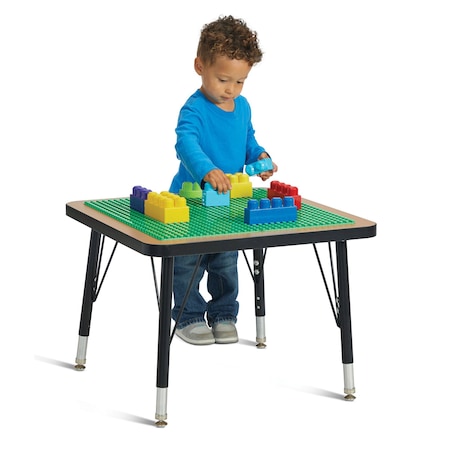 Jonti-Craft Adjustable Building Table-Preschool Brick Compatible-15-24 in.H 5719JCE